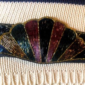 Vintage 80’s beaded belt. Sz S.